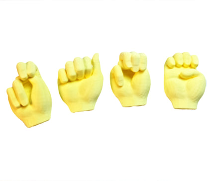 Pastel Yellow Name Signets